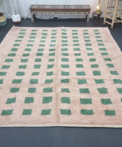 Light Brown and Green Rug