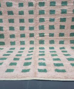 Light Brown and Green Rug