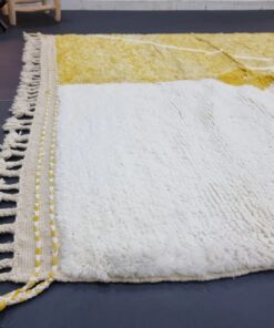 Yellow and White Rug
