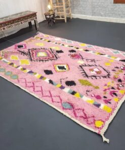 Baby Pink geometric Rug