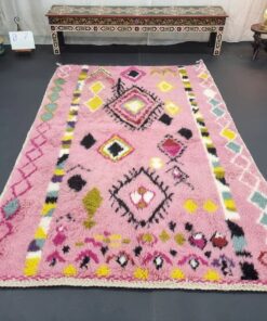 Baby Pink geometric Rug