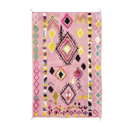 Baby Pink geometric Rug