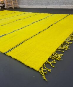 Yellow and Blue Rug