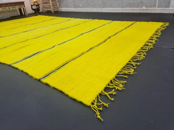 Yellow and Blue Rug