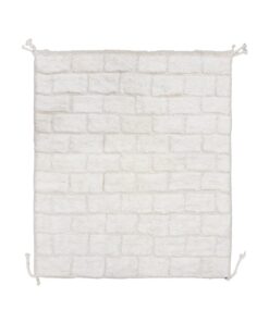 Checkerboard White Rug