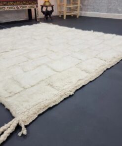 Checkerboard White Rug