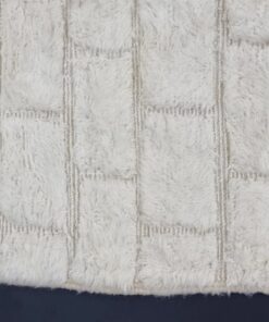 Checkerboard White Rug