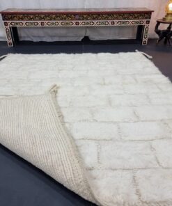 Checkerboard White Rug