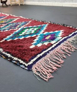 Burgundy And Green Rug