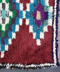 Burgundy And Green Rug