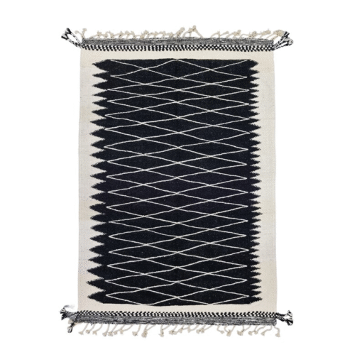 White and Black Rug