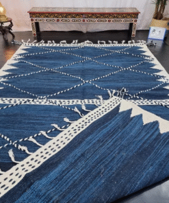 Navy blue rug