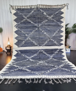 Steel Blue Wool Rug
