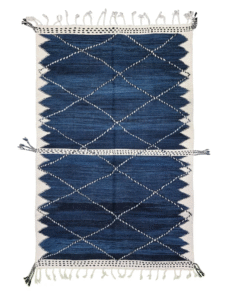 Navy blue rug