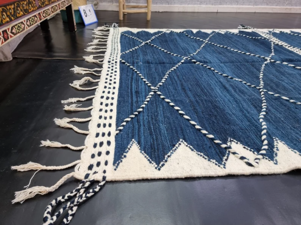Navy blue rug