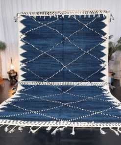 Navy blue rug