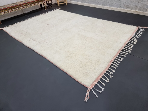 Ivory and Pink Rug