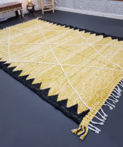 Yellow and Black Rug