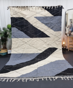 Blue And Black Rug