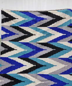 Blue Zigzag Rug