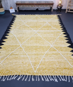 Yellow and Black Rug