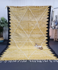 Yellow and Black Rug