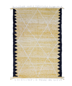 Yellow and Black Rug