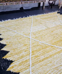 Yellow and Black Rug