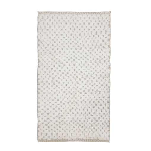 Tan and White Rug