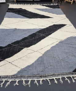 Blue And Black Rug