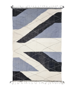 Blue And Black Rug