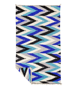 Blue Zigzag Rug
