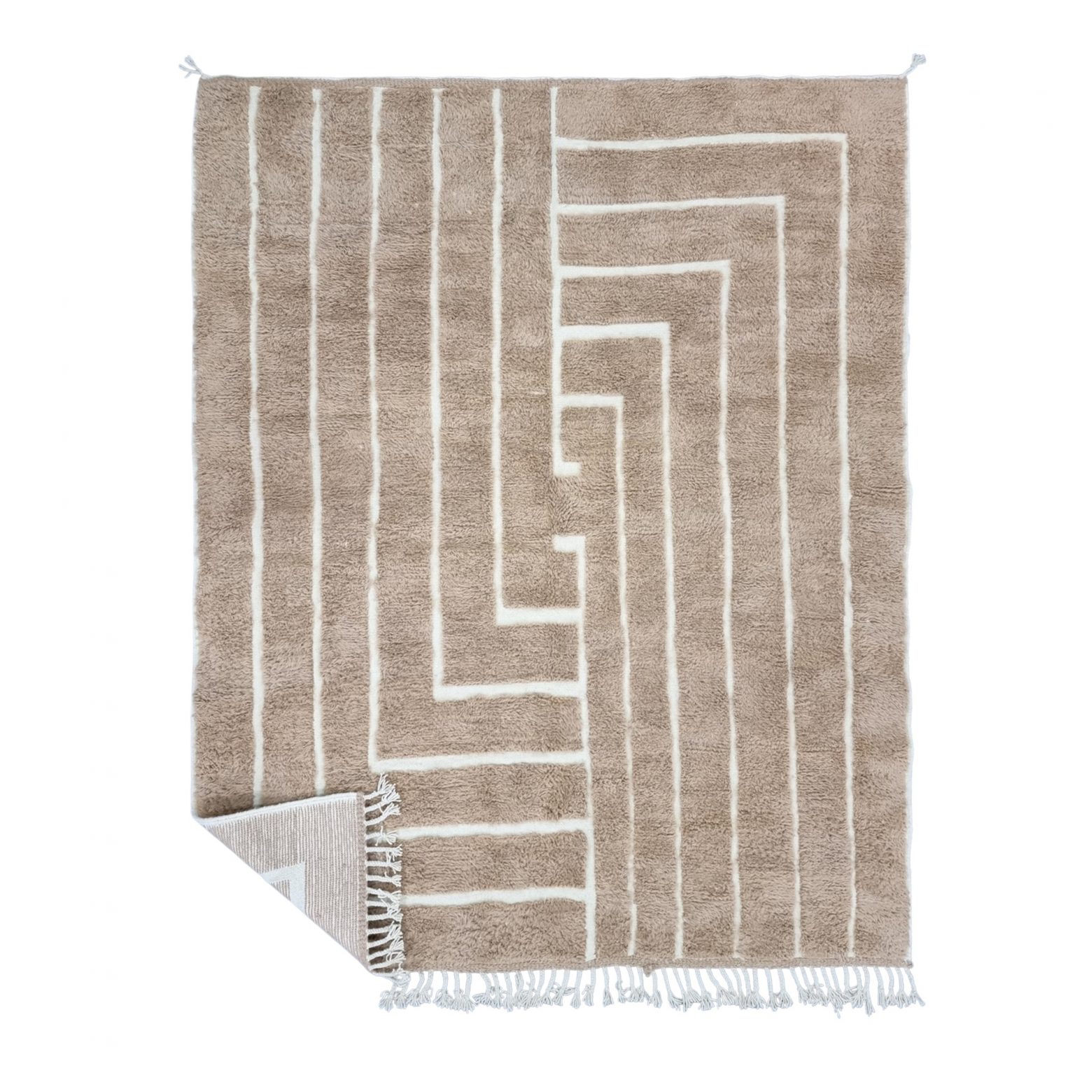 Latte Abstract Rug
