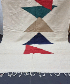 Ivory, Red And Green Rug