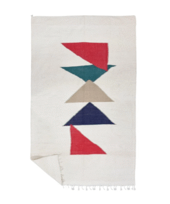 Ivory, Red And Green Rug