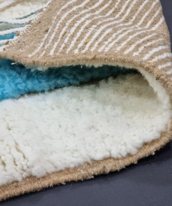 Aqua And Mustard Rug