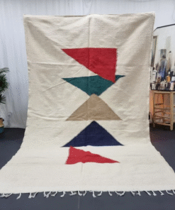 Ivory, Red And Green Rug