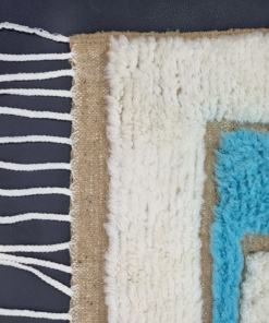 Aqua And Mustard Rug