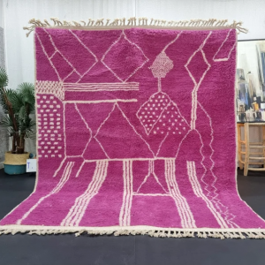 Ivory and Purple rug