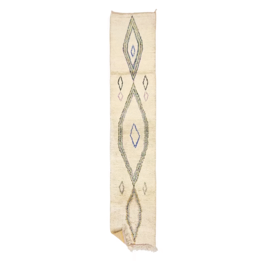 Cream and blue Rug