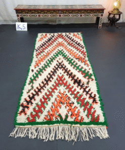 Orange And Green Vintage Rug
