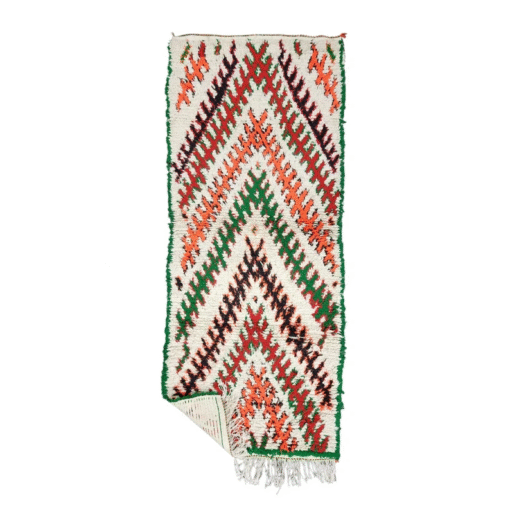 Orange And Green Vintage Rug