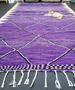 Purple and White Rug