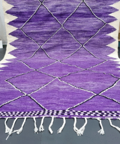 Purple and White Rug