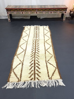 Cream And Brown Rug