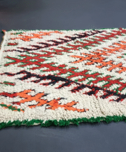 Orange And Green Vintage Rug