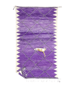 Purple and White Rug