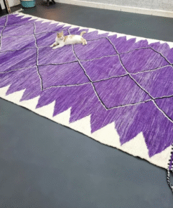 Purple and White Rug