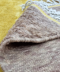 brown and yellow rug