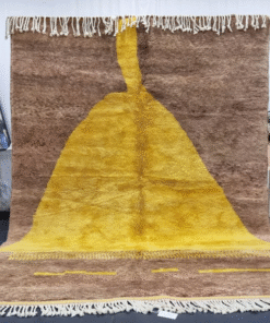 brown and yellow rug